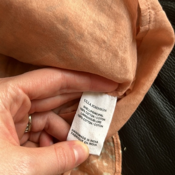 Ulla Johnson Asha Tiered High Waist Skirt Floral Peach Pink - Picture 4 of 7